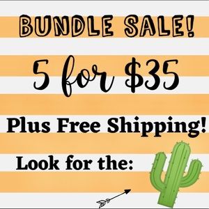 Bundle Sale: 5 for $35 + Free Shipping! 🎉